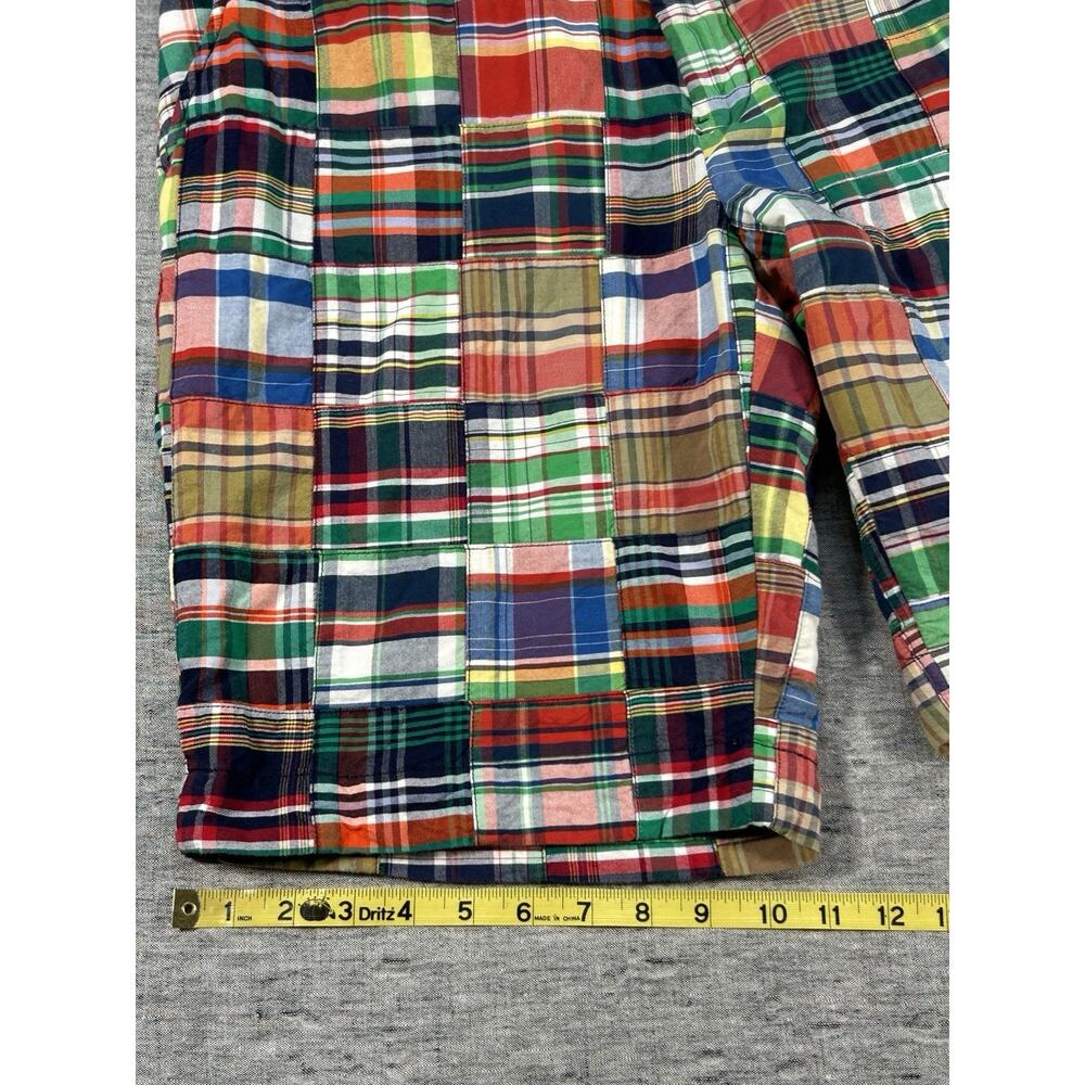 Polo Ralph Lauren Madras Patchwork Shorts Mens 36 10" Colorful Plaid Cotton - Picture 9 of 10